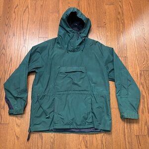 Men's Forest Green Hooded Raincoat